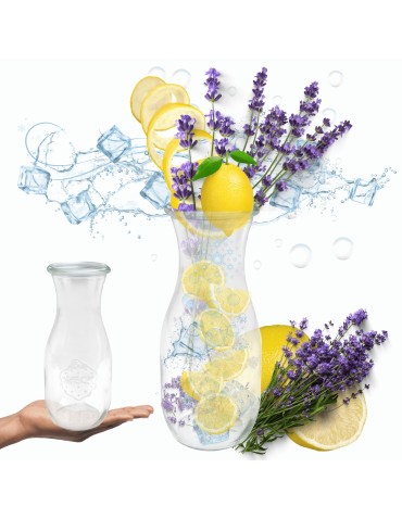 Słoiki i butelki - Słoiki WECK / żaroodporna KARAFKA 1l 1062ml BUTELKA - product 11