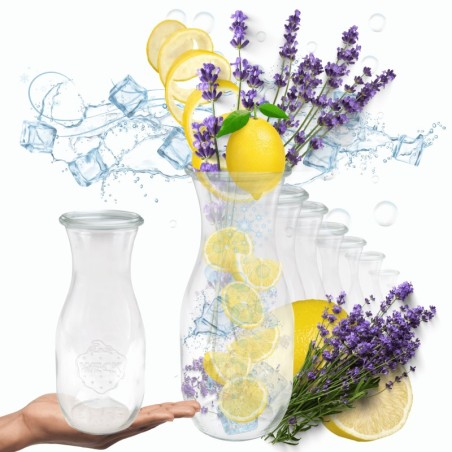 Słoiki WECK 12szt/ żaroodporna KARAFKA 1l 1062ml BUTELKA