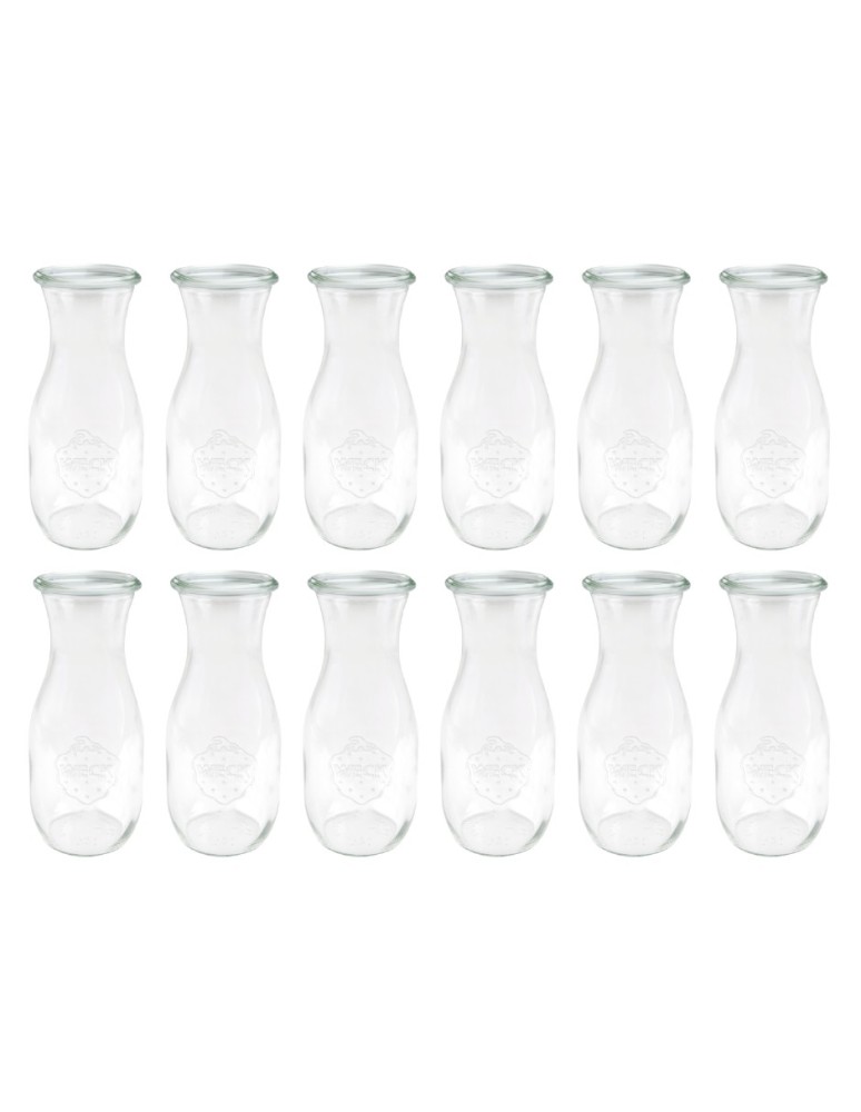 Słoiki i butelki - Słoiki WECK 12szt/ żaroodporna KARAFKA 1l 1062ml BUTELKA - product MODO24.PL 12