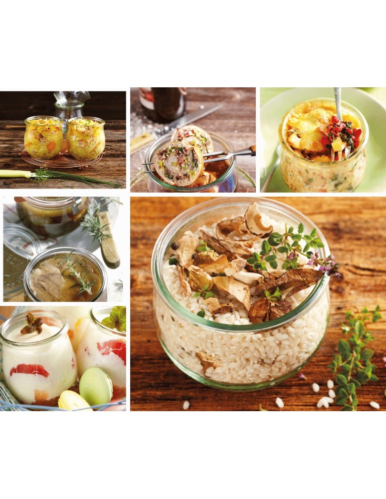 Słoiki i butelki - Słoiki WECK 12szt/ drewniane wieko, nabierak słoik 1l 1062ml TULIP - product MODO24.PL 8