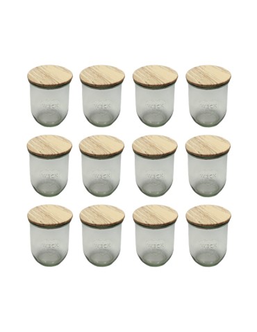 Słoiki WECK 12szt/ drewniane wieko słoik 1l 1062ml TULIP - produkt 2