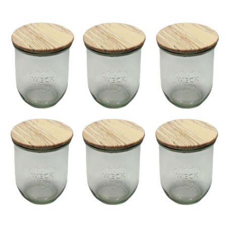 Słoiki WECK 6szt/ drewniane wieko słoik 1l 1062ml TULIP