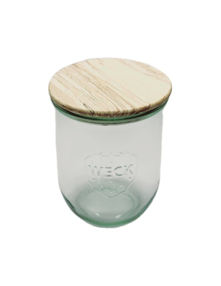 Słoiki i butelki - Słoiki WECK / drewniane wieko słoik 1l 1062ml TULIP - product MODO24.PL 2