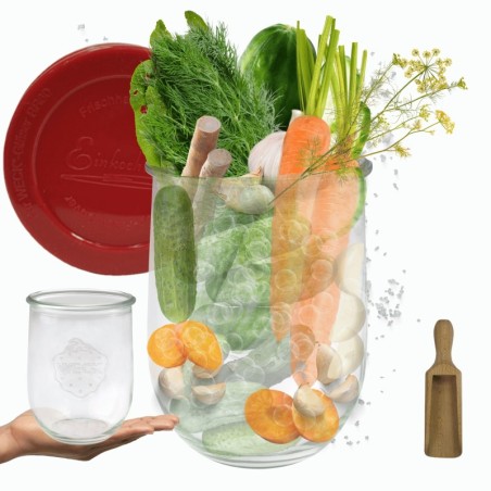 Słoiki WECK / silikonowe wieko, miarka słoik 1l 1062ml TULIP