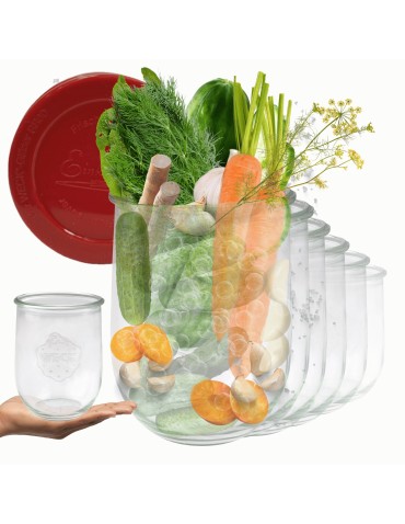 Słoiki WECK 6szt/ silikonowe wieko słoik 1l 1062ml TULIP