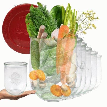 Słoiki WECK 6szt/ silikonowe wieko słoik 1l 1062ml TULIP