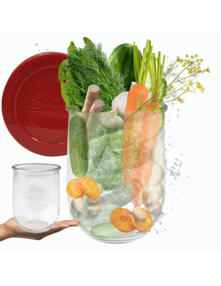 Słoiki i butelki - Słoiki WECK / silikonowe wieko słoik 1l 1062ml TULIP - product MODO24.PL 11