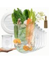 Słoiki WECK 6szt/ plastikowe wieko, miarka słoik 1l 1062ml TULIP