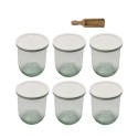 Słoiki WECK 6szt/ plastikowe wieko, miarka słoik 1l 1062ml TULIP