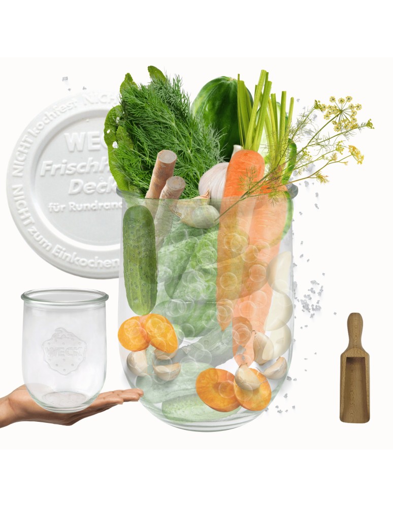 Słoiki i butelki - Słoiki WECK / plastikowe wieko, miarka słoik 1l 1062ml TULIP - product MODO24.PL 11