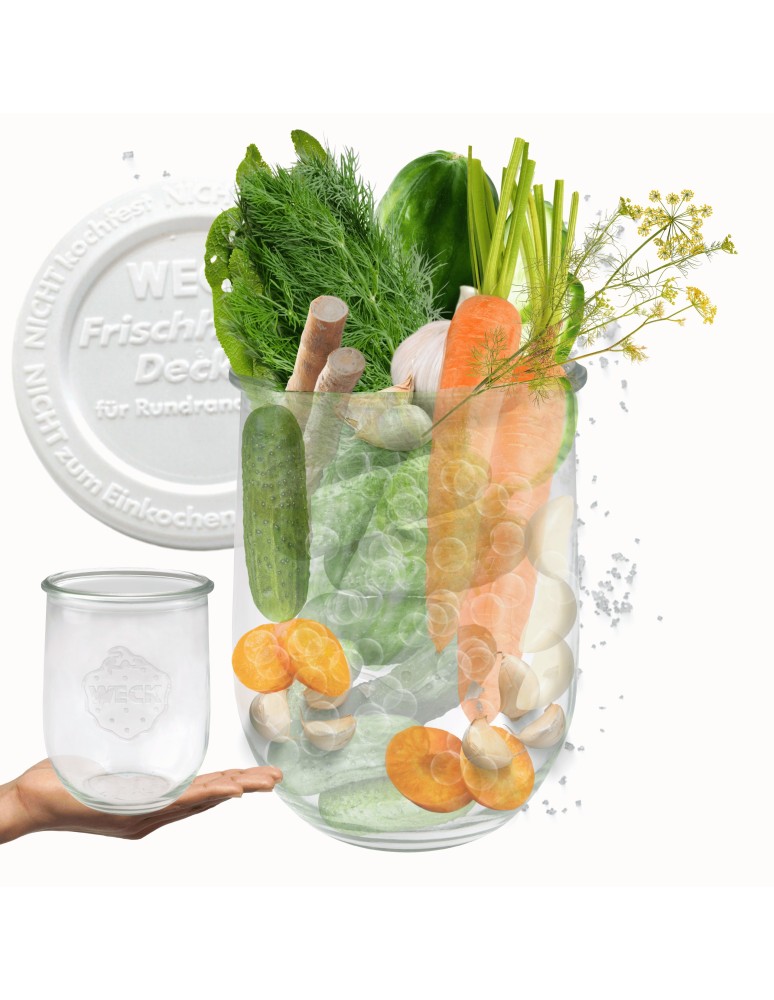 Słoiki i butelki - Słoiki WECK / plastikowe wieko słoik 1l 1062ml TULIP - product MODO24.PL 11