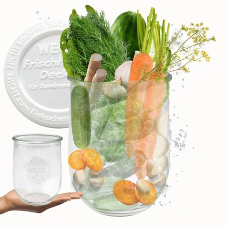 Słoiki WECK / plastikowe wieko słoik 1l 1062ml TULIP