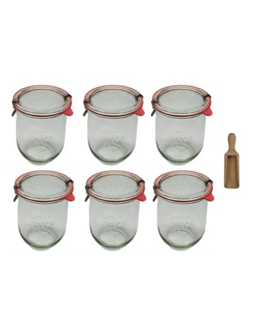 Słoiki WECK 6szt/ szklane wieko, miarka słoik 1l 1062ml TULIP - produkt 2