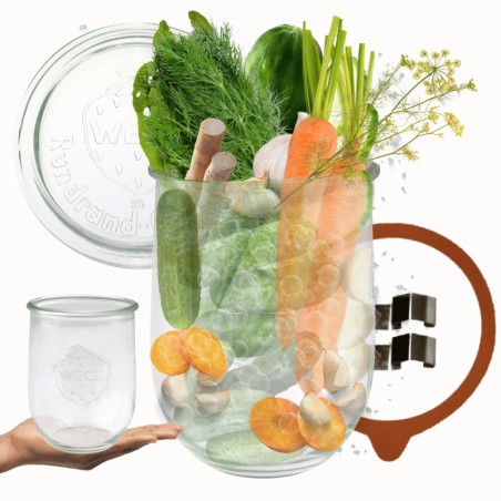 Słoiki WECK / szkl. wieko,gumka, bl słoik 1l 1062ml TULIP