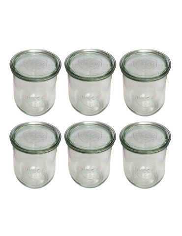 Słoiki i butelki - Słoiki WECK 6szt/ szklane wieko słoik 1l 1062ml TULIP - produkt 22