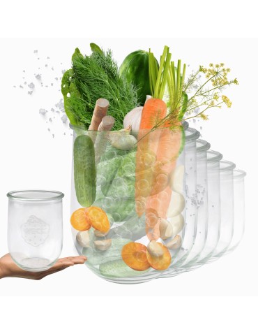 Słoiki WECK 6szt/ żaroodporny słoik 1l 1062ml TULIP