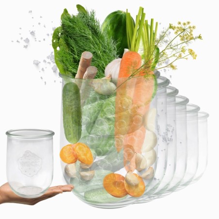 Słoiki WECK 6szt/ żaroodporny słoik 1l 1062ml TULIP