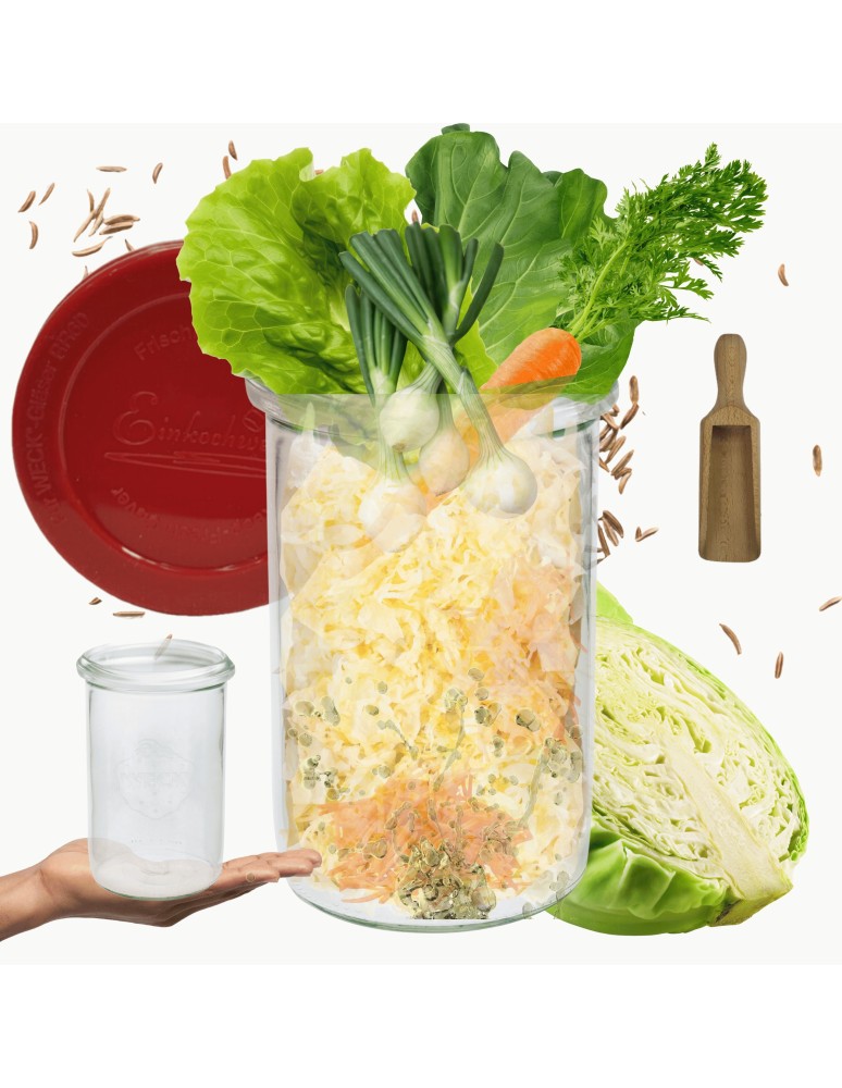 Słoiki i butelki - Słoiki WECK / silikonowe wieko, miarka słoik 1050ml 1l MOLD - product MODO24.PL 11