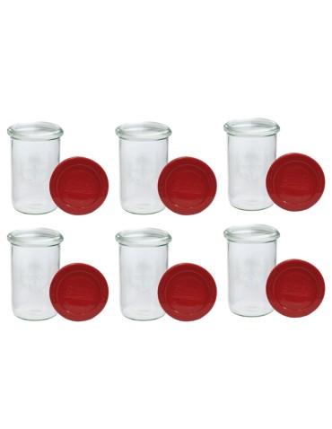 Słoiki i butelki - Słoiki WECK 6szt/ silikonowe wieko słoik 1050ml 1l MOLD - product 12