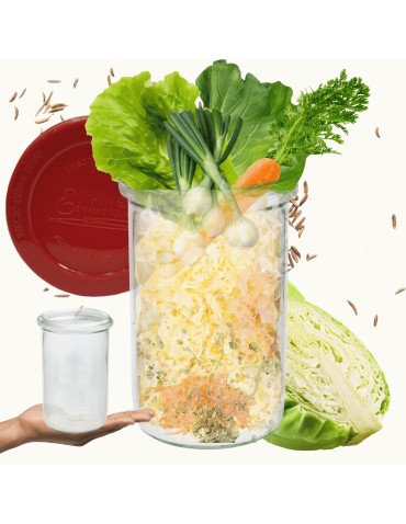 Słoiki i butelki - Słoiki WECK / silikonowe wieko słoik 1050ml 1l MOLD - product 11