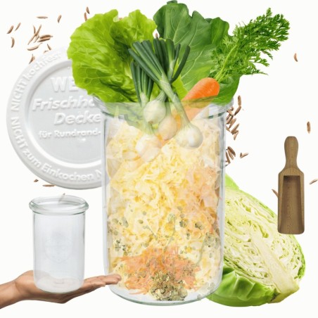 Słoiki WECK / plastikowe wieko, miarka słoik 1050ml 1l MOLD