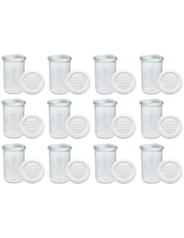 Słoiki i butelki - Słoiki WECK 12szt/ plastikowe wieko słoik 1050ml 1l MOLD - product 12