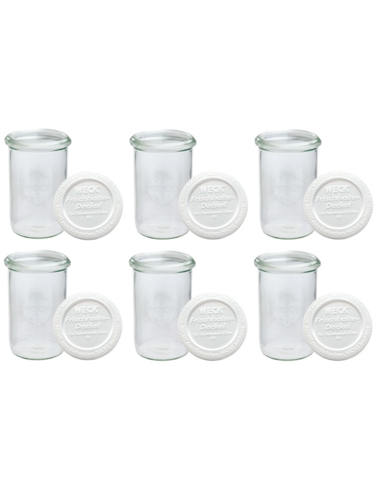 Słoiki i butelki - Słoiki WECK 6szt/ plastikowe wieko słoik 1050ml 1l MOLD - product MODO24.PL 12