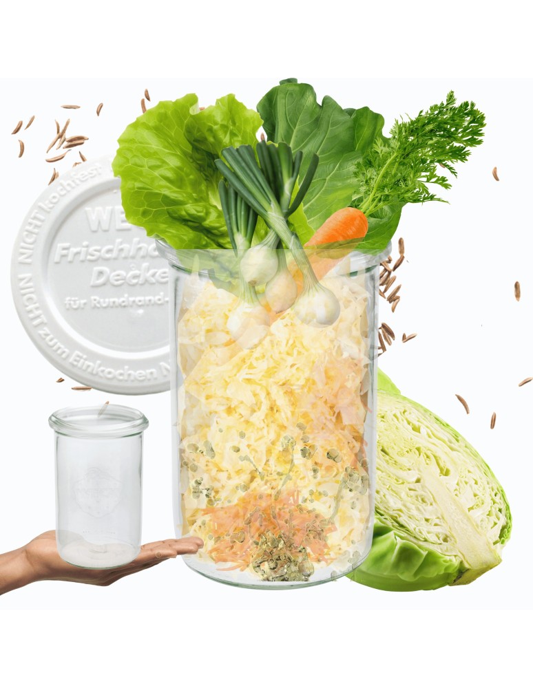 Słoiki i butelki - Słoiki WECK / plastikowe wieko słoik 1050ml 1l MOLD - product MODO24.PL 11