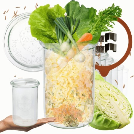 Słoiki WECK 12szt/ szkl. wieko,gumka, bl słoik 1050ml 1l MOLD