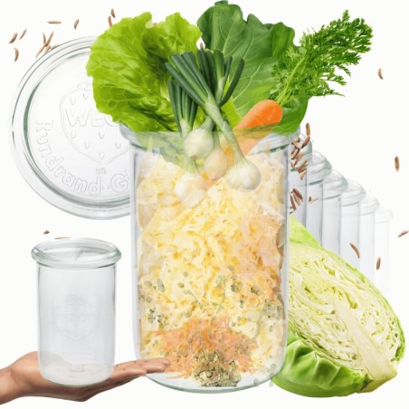 Słoiki WECK 6szt/ szklane wieko słoik 1050ml 1l MOLD