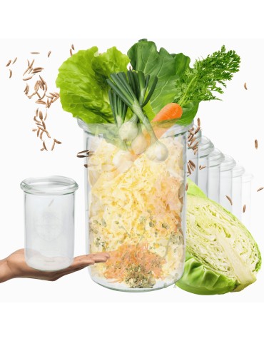 Słoiki i butelki - Słoiki WECK 12szt/ żaroodporny słoik 1050ml 1l MOLD - product 11