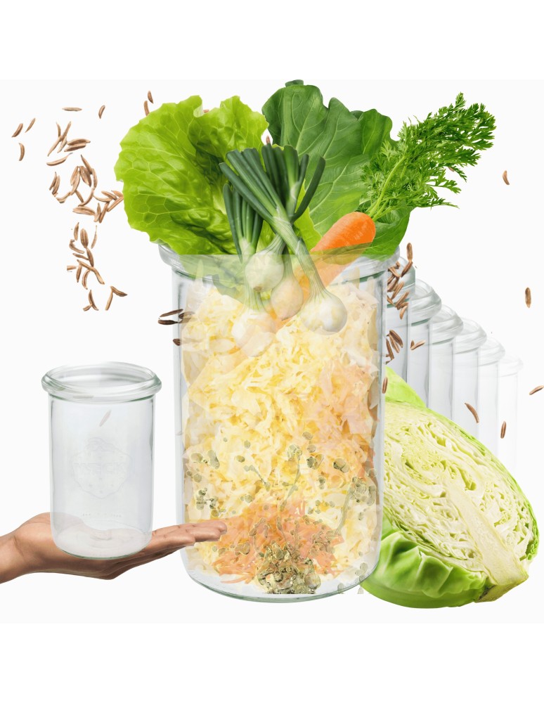 Słoiki i butelki - Słoiki WECK 12szt/ żaroodporny słoik 1050ml 1l MOLD - product MODO24.PL 11