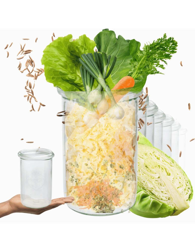 Słoiki i butelki - Słoiki WECK 6szt/ żaroodporny słoik 1050ml 1l MOLD - product MODO24.PL 11