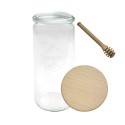 Słoiki WECK / drewniane wieko, nabierak słoik 1040ml 1l CYLINDER