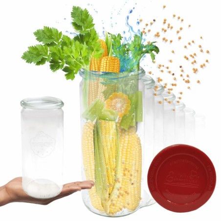 Słoiki WECK 6szt/ silikonowe wieko słoik 1040ml 1l CYLINDER