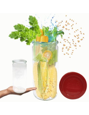 Słoiki i butelki - Słoiki WECK / silikonowe wieko słoik 1040ml 1l CYLINDER - product 11