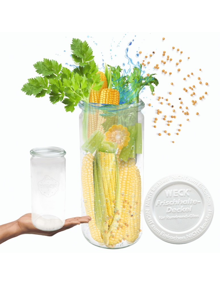 Słoiki i butelki - Słoiki WECK / plastikowe wieko słoik 1040ml 1l CYLINDER - product MODO24.PL 11