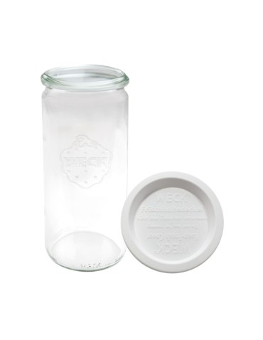 Słoiki i butelki - Słoiki WECK / plastikowe wieko słoik 1040ml 1l CYLINDER - product 12