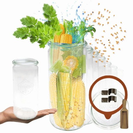 Słoiki WECK 12szt/ szklane wieko, miarka słoik 1040ml 1l CYLINDER