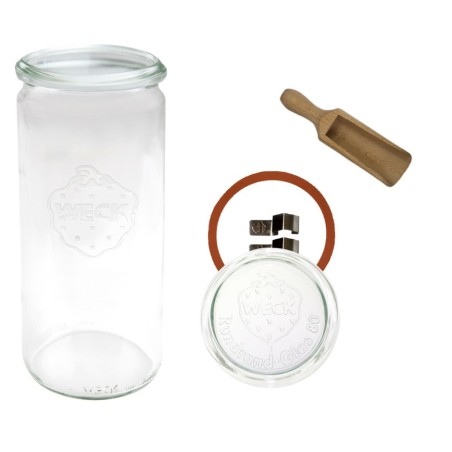 Słoiki WECK / szklane wieko, miarka słoik 1040ml 1l CYLINDER