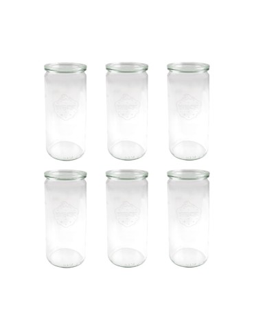 Słoiki i butelki - Słoiki WECK 6szt/ szklane wieko słoik 1040ml 1l CYLINDER - produkt 22