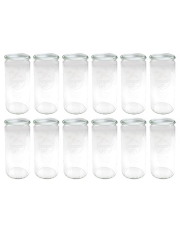 Słoiki i butelki - Słoiki WECK 12szt/ żaroodporny słoik 1040ml 1l CYLINDER - product 12