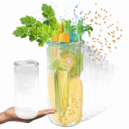 Słoiki WECK 6szt/ żaroodporny słoik 1040ml 1l CYLINDER