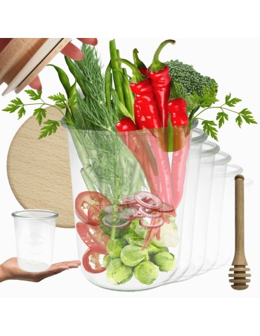 Słoiki WECK 12szt/ drewniane wieko, nabierak słoik 850ml MOLD