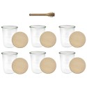 Słoiki WECK 6szt/ drewniane wieko, nabierak słoik 850ml MOLD