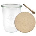 Słoiki WECK / drewniane wieko, nabierak słoik 850ml MOLD
