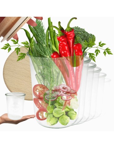 Słoiki WECK 12szt/ drewniane wieko słoik 850ml MOLD