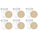 Słoiki WECK 6szt/ drewniane wieko słoik 850ml MOLD