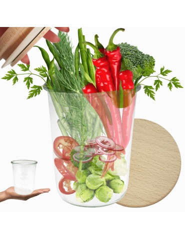 Słoiki WECK / drewniane wieko słoik 850ml MOLD