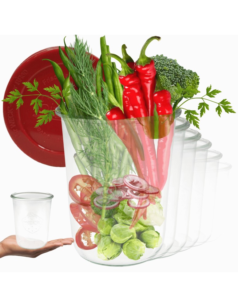 Słoiki i butelki - Słoiki WECK 12szt/ silikonowe wieko słoik 850ml MOLD - product MODO24.PL 11